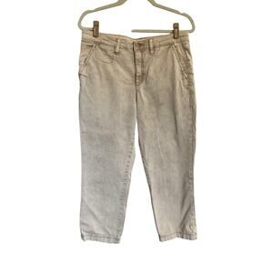 Chino By Anthropologie Size 29 Slim Crop Capri Khaki Pants #3286